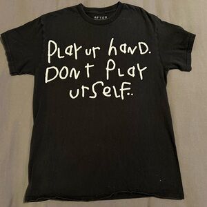 Men’s Medium After School Special Play Ur Hand Gamble Tee Short Sleeve Shirt